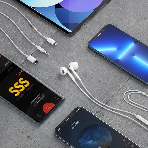 Dudao In-Ear Hörlurar med 3.5 mm Minijack Kontakt - Vit