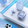 Miniatyrbild 11 av 11: Acefast In-ear Trådlösa Hörlurar TWS Bluetooth - Ljusblå