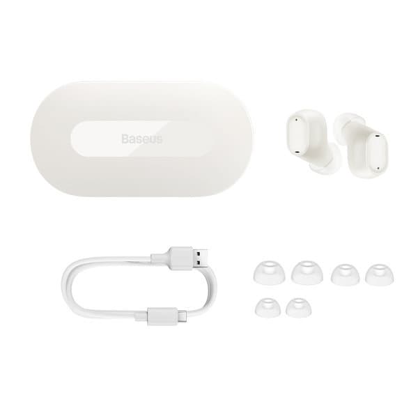 Baseus Bowie EZ10 TWS Bluetooth 5.3 Trådlösa Hörlurar - Vit