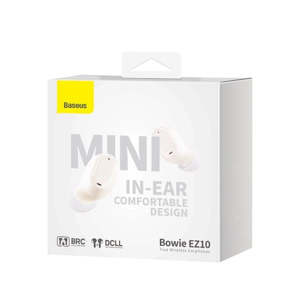 Baseus Bowie EZ10 TWS Bluetooth 5.3 Trådlösa Hörlurar - Vit