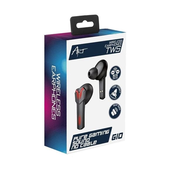 Art TWS Bluetooth In-Ear Hörlurar Stereo Gaming - Svart