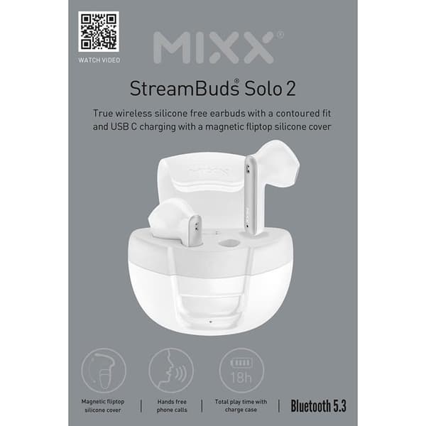 MIXX In-Ear Hörlur Solo 2 TWS - Vit