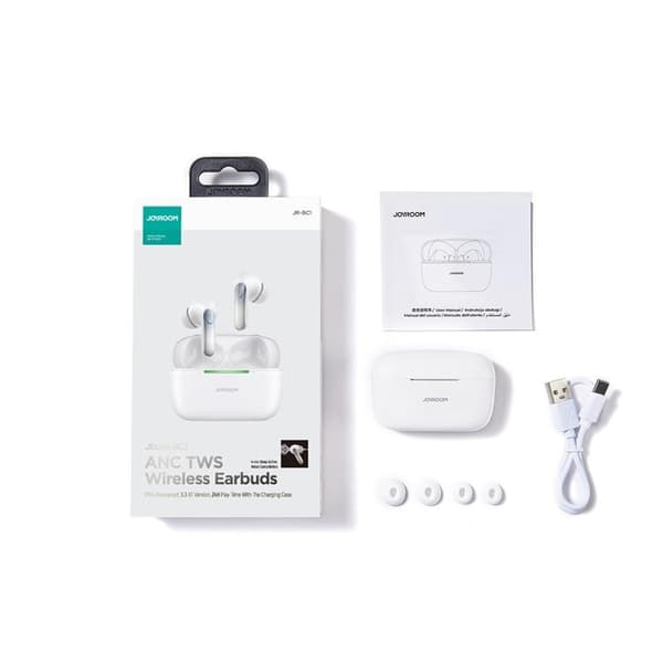 Joyroom Jbuds Trådlösa In-Ear-Hörlurar (JR-BC1) - Vit