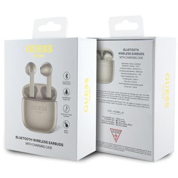 Guess TWS EST Logo Bluetooth In-Ear Hörlurar+Dockingsstation