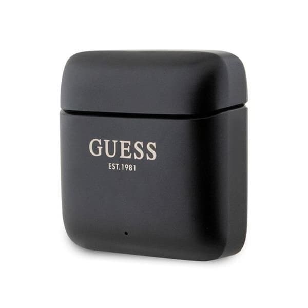 Guess TWS Bluetooth In-Ear Hörlurar + Dock Printed Logo Svart