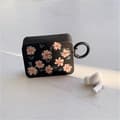 Miniatyrbild 2 av 8: Airpods Pro 2 Skal TPU Läder Floral - Svart/Rosa