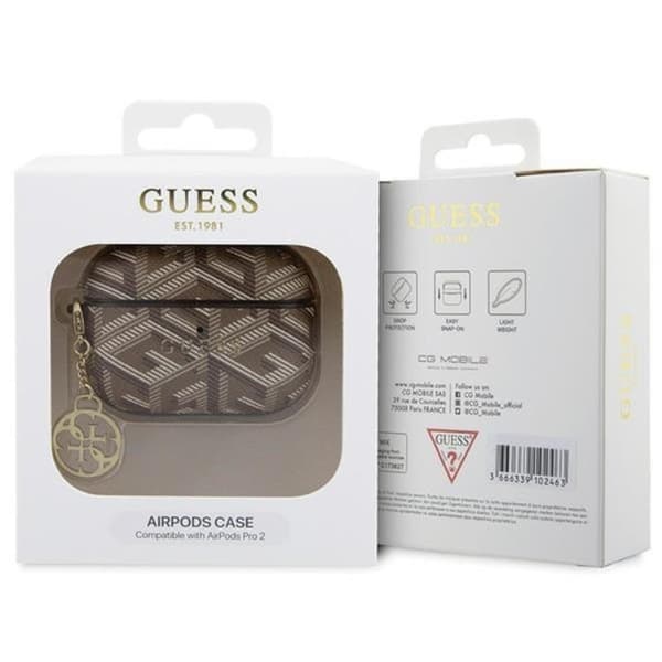 Guess AirPods Pro 2 Skal GCube Charm - Brun