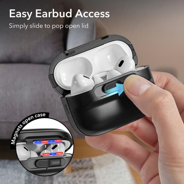 ESR Airpods Pro 1/2 Skal Magsafe Pulse Halolock - Svart
