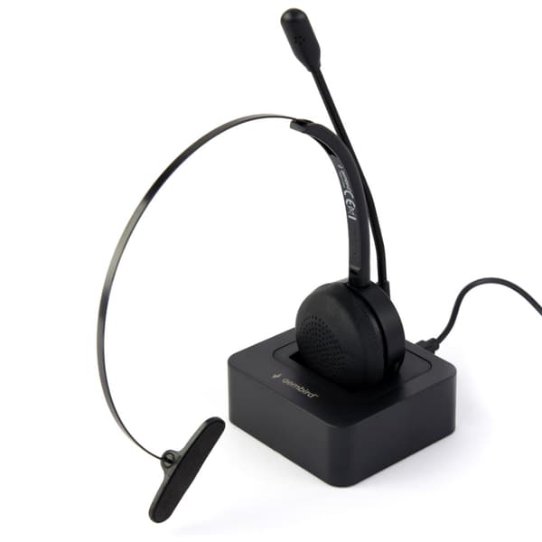 Langaton Bluetooth-toimistokuuloke mikrofonilla – yksikorvainen, 12 h akunkesto, handsfree-puhelut