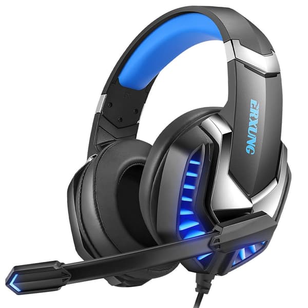 INF J30 Wired Gaming Headset Sort + blå