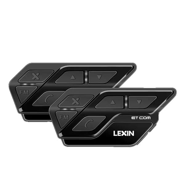 Motorcykel Bluetooth Intercom, Multifarvet FM, 1200M Rækkevidde, Sort Farve 2 stk Black Color 2PCS