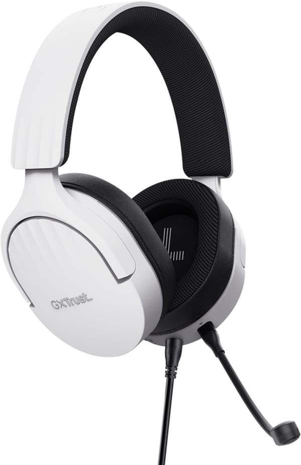 Trust GXT 489 Fayzo - Gaming Headset - Multiplatform - egnet til PS4/PS5 - 3,5 mm - Hvid