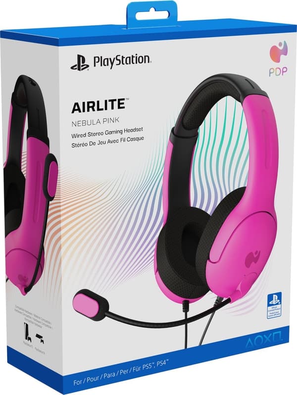 PDP Airlite - Stereo gaming headset - Nebula Pink - PS5/PS4
