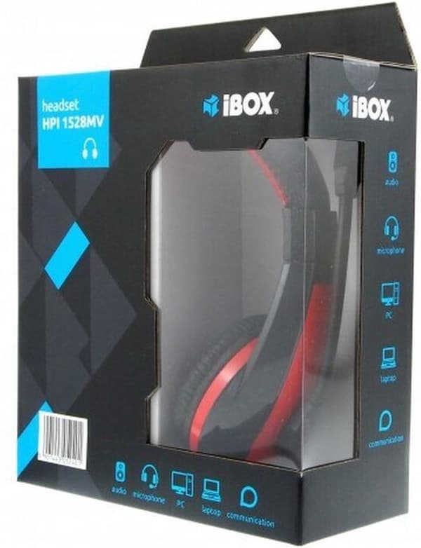 Hörlurar med mikrofon I-Box HPI 1528 MV svart