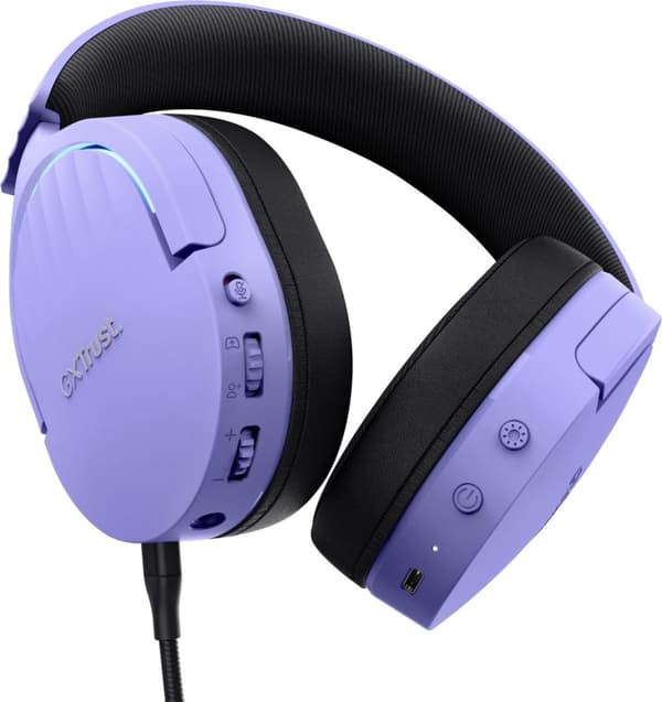 Trust GXT491P Fayzo - Trådlöst spelheadset för PS5 - PC - USB Dongle & Bluetooth - Par