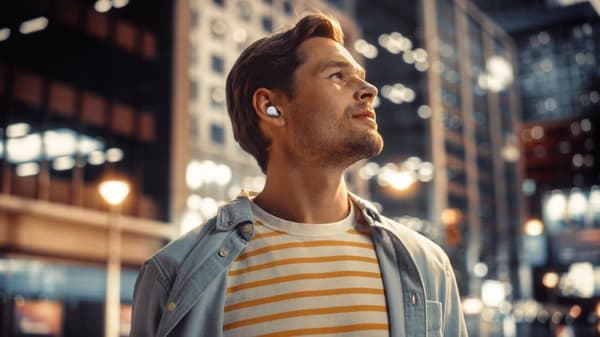 JVC HA-A25T Memory Foam Støjreducerende Hovedtelefoner - Hvid