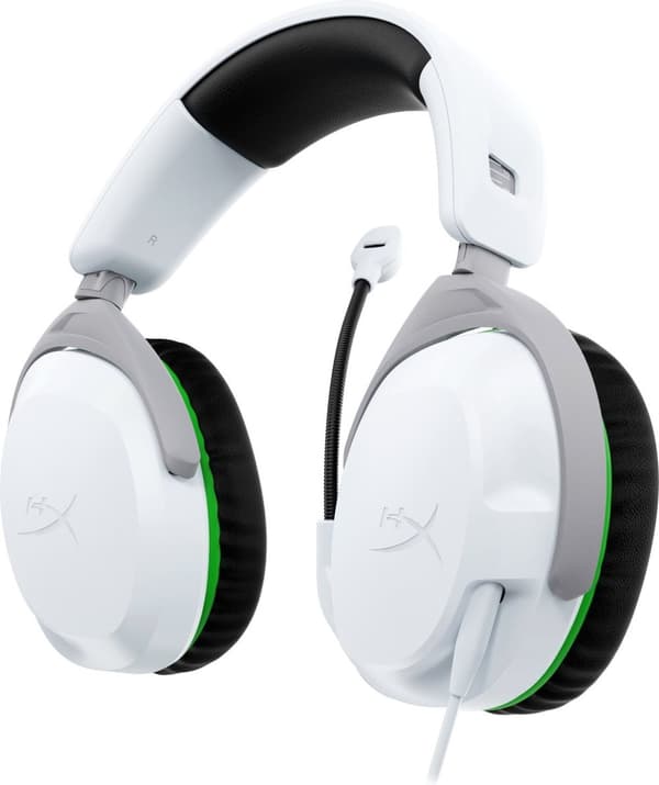HyperX CloudX Stinger II - Spelheadset - Kabelanslutet - Vit - Xbox Series X|S/Xbox One