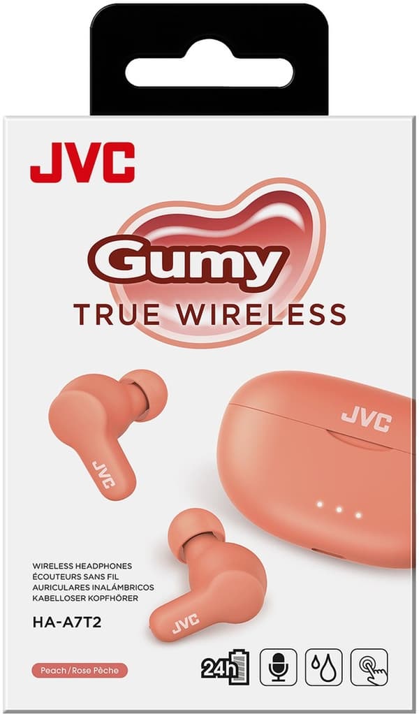 JVC HA-A7T2 Gumy True Wireless med behagelig pasform - Pink