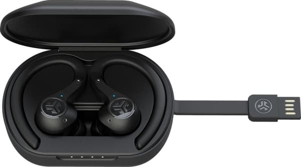 JLab Epic Air Sport Hörlurar Trådlös Öronkrok - In-Ear Bluetooth Svart (IEUEBEAIRSPTNCRBLK82