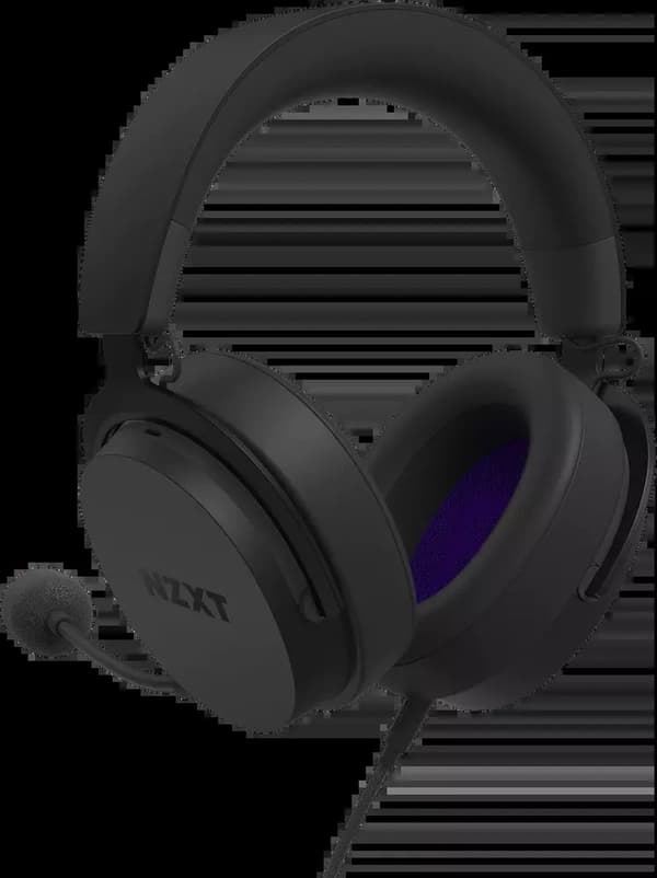 NZXT Kablede lukkede hovedtelefoner 40 mm sort V2 AP-WCB40-B2 detailhandel (AP-WCB40-B2)