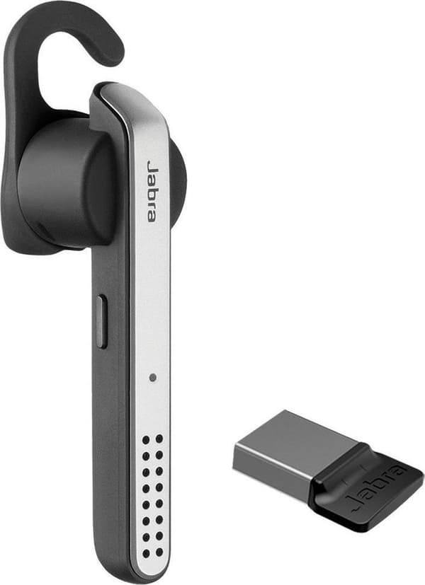 Jabra STEALTH UC (UK) stemmestyring på engelsk, Bluetooth-headset til mobiltelefon og pc (vi
