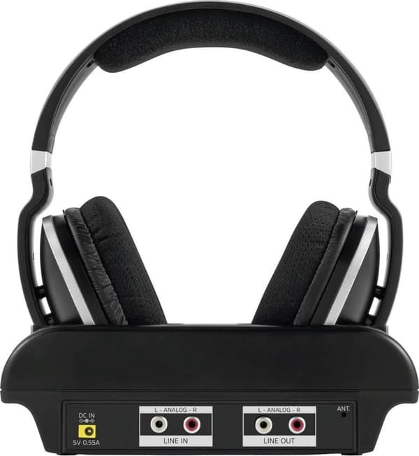 TechniSat Stereoman 2 DAB+ - 2,4Ghz trådlösa hörlurar - svarta