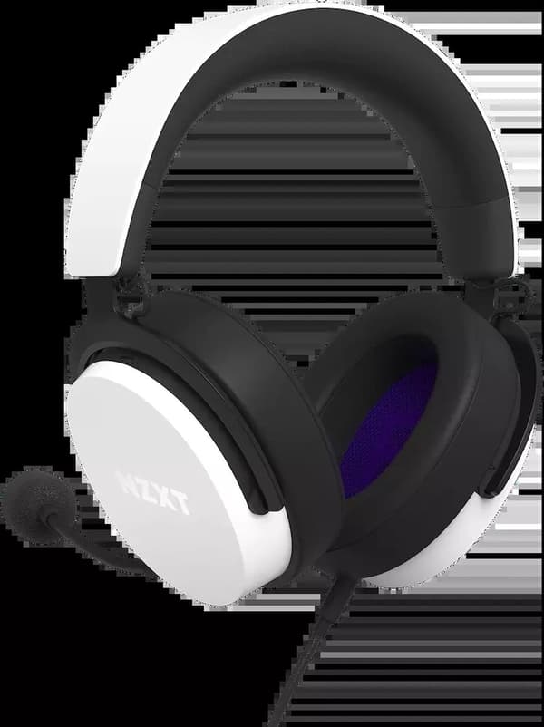 NZXT Kablede lukkede hovedtelefoner 40 mm hvide V2 AP-WCB40-W2 (AP-WCB40-W2)