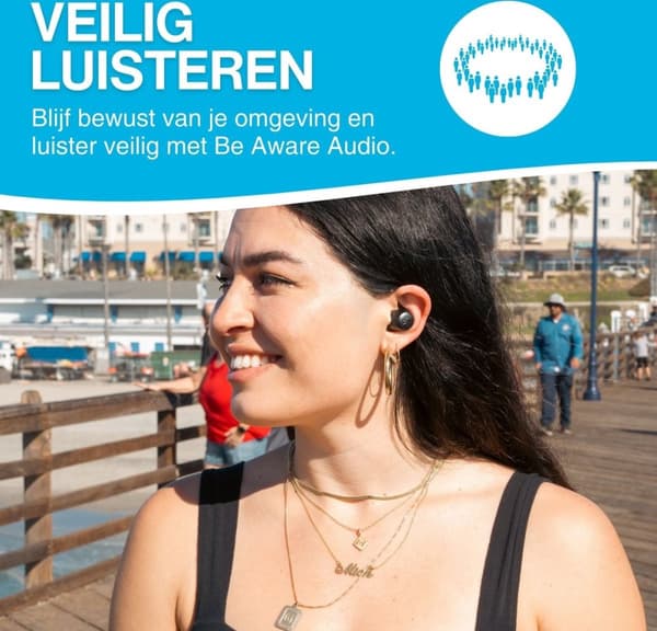 JLAB JBuds ANC Bluetooth-hovedtelefoner - Trådløs - Støjreducerende - 42+ for Playtime - Sort