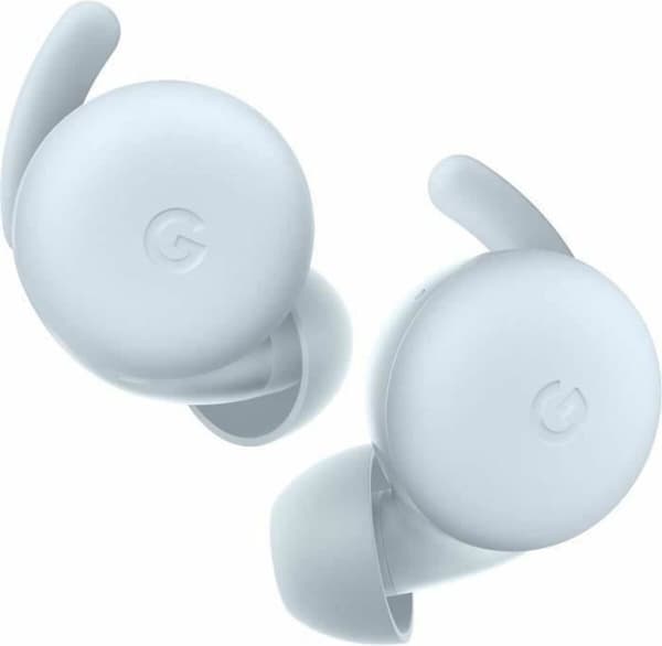 Google Bluetooth blå høretelefoner