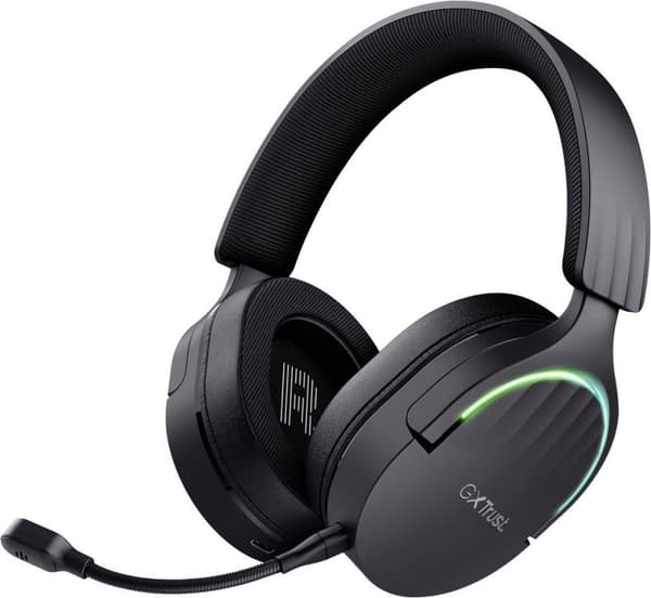 Trust GXT 491 Fayzo hörlurar Trådbundna och trådlösa pannband Gaming USB Type-C Bluetooth Svart (