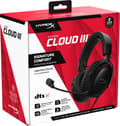 Miniatyrbillede 5 af 9: HyperX Cloud III Gaming Headset - PC, PS5, Xbox Series X|S - Sort