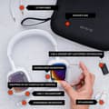 Miniatyrbild 6 av 9: Logitech G Astro A30 - Trådlöst spelheadset - Bluetooth - Levereras till PlayStation - Vit