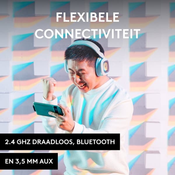 Logitech G Astro A30 - Trådlöst spelheadset - Bluetooth - Levereras till PlayStation - Vit
