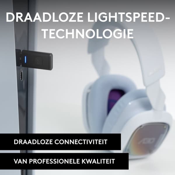 Logitech G Astro A30 - Trådlöst spelheadset - Bluetooth - Levereras till PlayStation - Vit