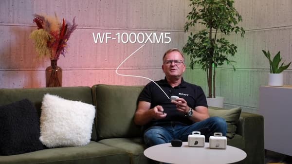 Sony WF-1000XM5 - Verkligen trådlösa brusreducerande hörlurar - Silver