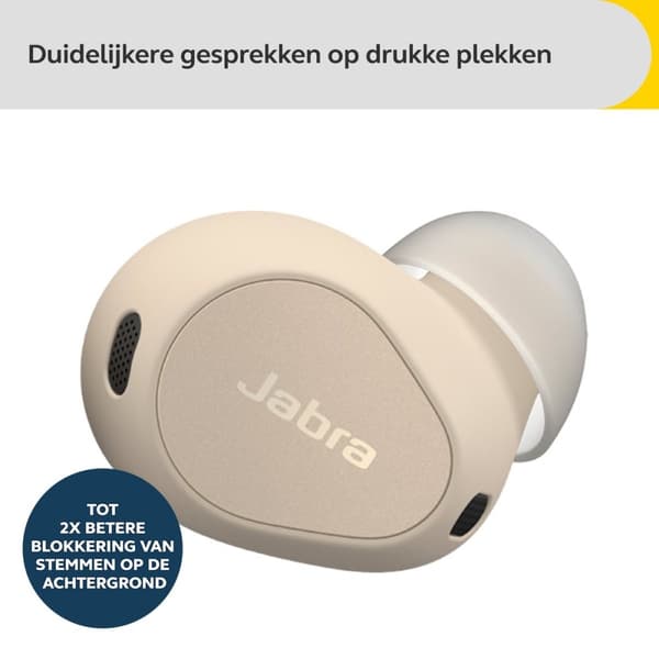 Jabra Elite 10 - True trådlösa hörlurar med mikrofon - in-ear - Bluetooth - aktiv brussond