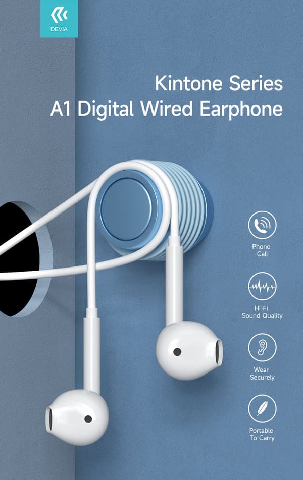 USB-C In-Ear Hi-Fi Hörlurar med Mikrofon iPhone 15,16 /Samsung /Android