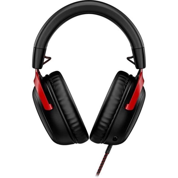 Wired Gaming Headset - HyperX Cloud III - för PC &amp; konsol - Svart/Röd