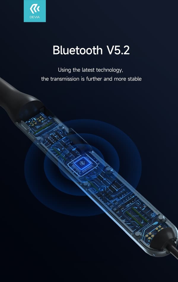 Bluetooth Smart Trådlös Handsfree Magnetic Neckband Devia