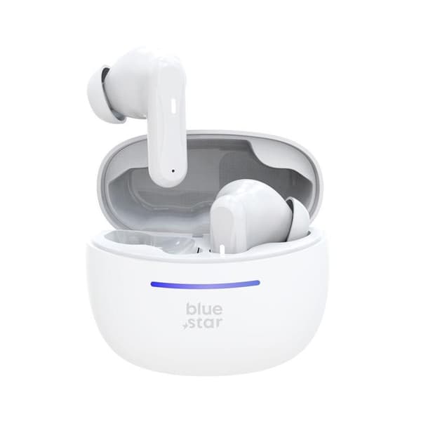 Blue Star Trådlösa In-Ear Hörlurar TWS BK44 - Vit