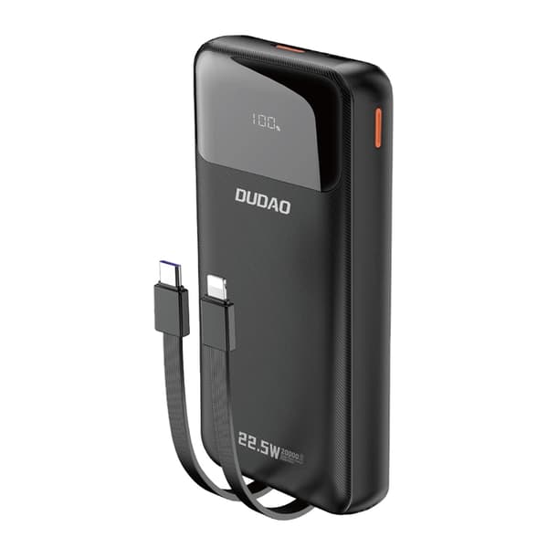 Dudao K15Pro Powerbank 20000mAh 22.5W PD - Svart Svart