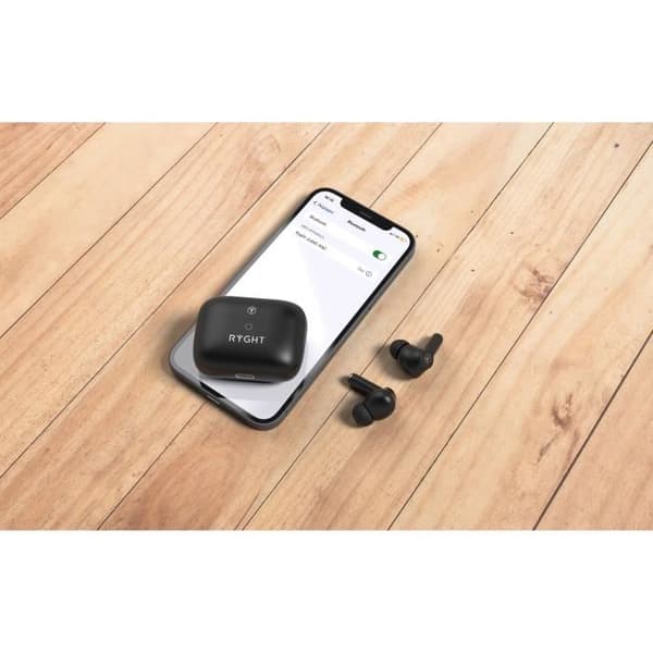 Trådlösa hörlurar - Bluetooth 5.3 - RYGHT - Jumo ANC - Svart