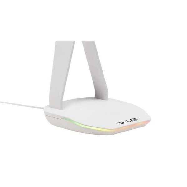 Headset/headsetställ - THE G-LAB - K-STAND HYDROGEN - 2 USB-portar - Vit