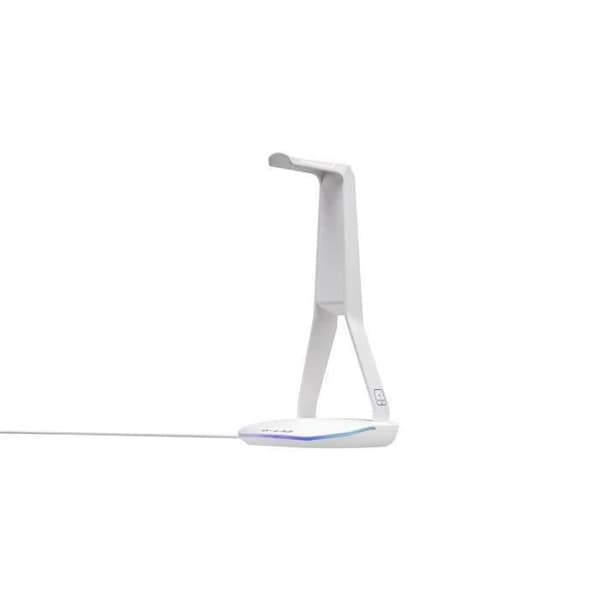 Headset/headsetställ - THE G-LAB - K-STAND HYDROGEN - 2 USB-portar - Vit