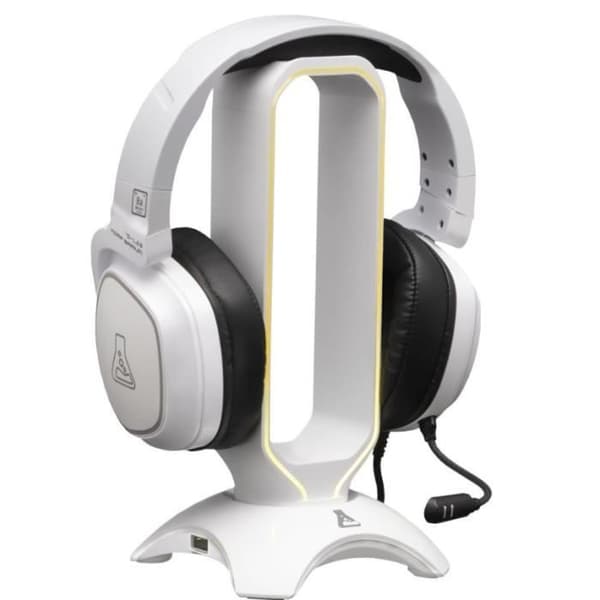 Stöd för headset/headset - THE G-LAB - K-STAND RADO - RGB USB - Vit