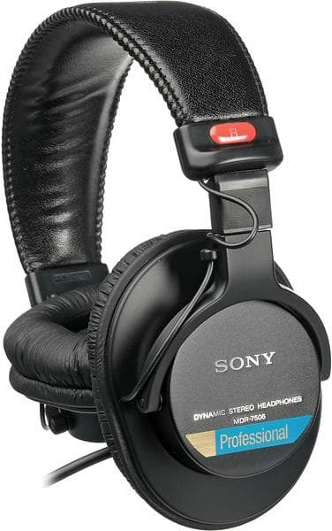 Original Sony MDR-7506 Over-ear - Svart