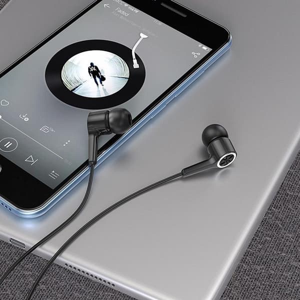HOCO Trådbundna Hörlurar 1.2m Kabel Jack 3.5mm Med Mikro M104