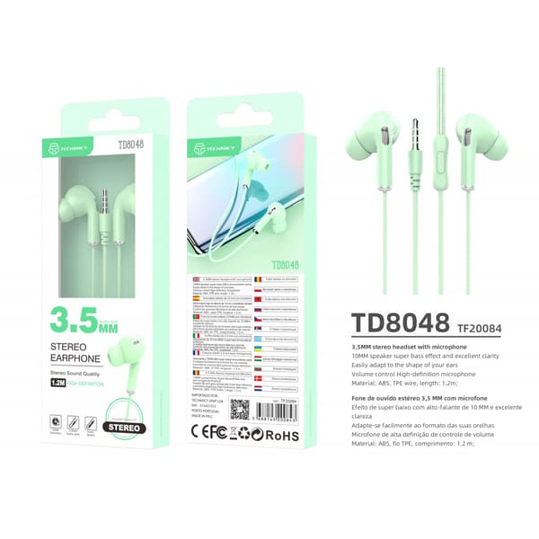 Upptäck Earphones Macaron 3rd Generation från Techansy