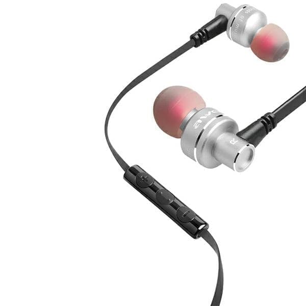 AWEI ES-10TY stereokuulokkeet 3,5 mm jakki harmaa/harmaa