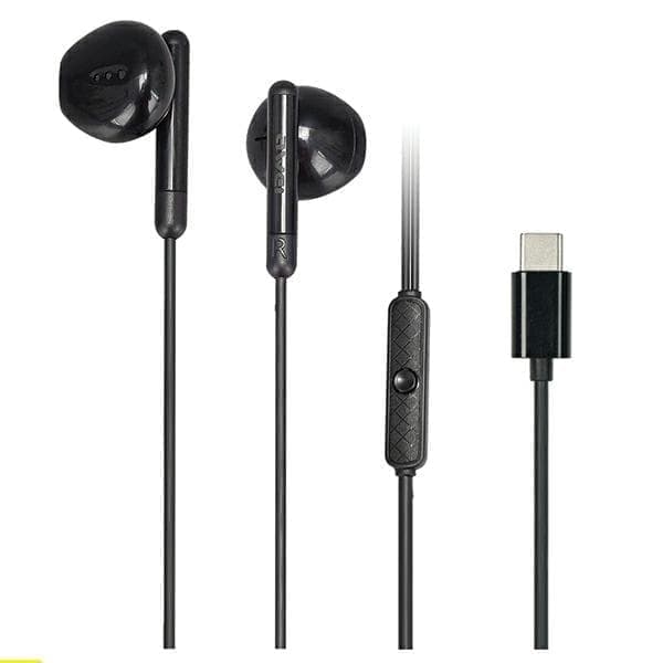 AWEI PC-6T USB-C stereokuulokkeet musta/musta
